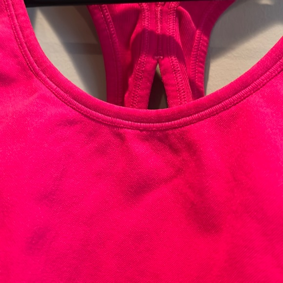 *RED* NWOT, Nux, Brasilia Tank Top, built-in shelf bra, textured sides - Picture 8 of 12